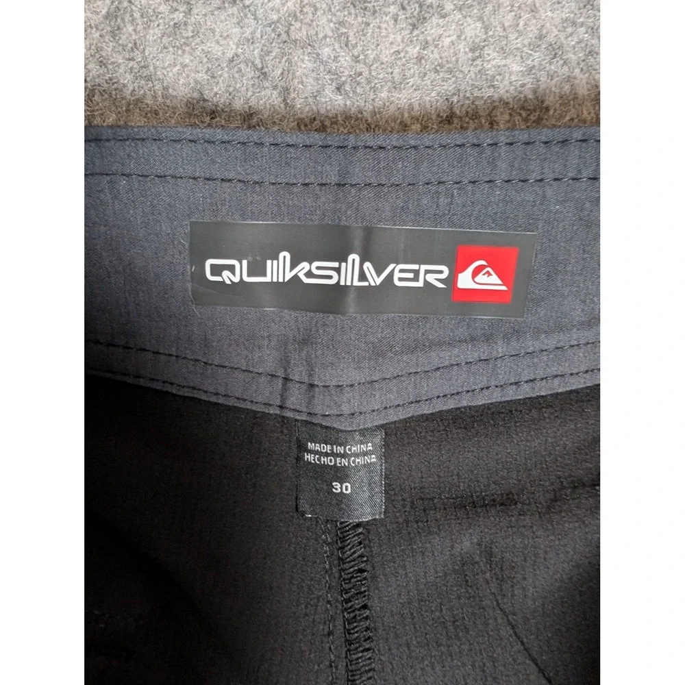 Quiksilver Mens Board Shorts Black Surf Swim Trunks Size Small 30
